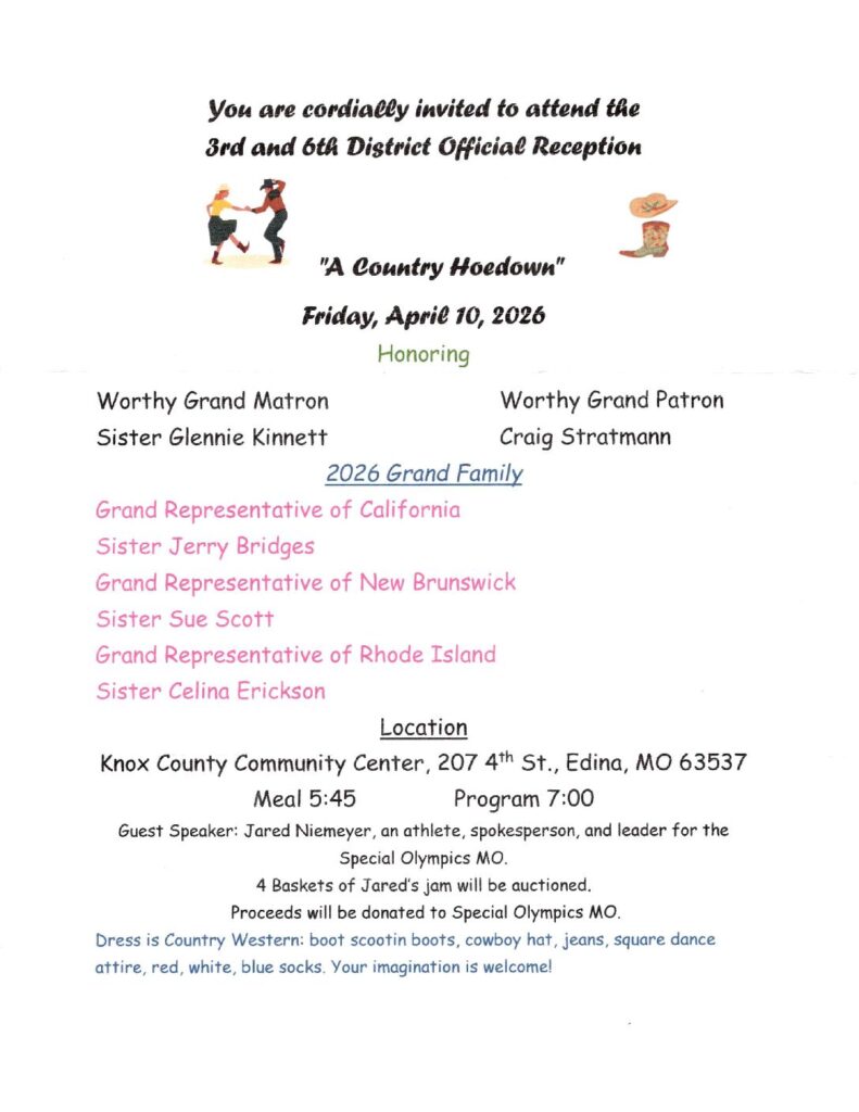 3rd & 6th District Reception