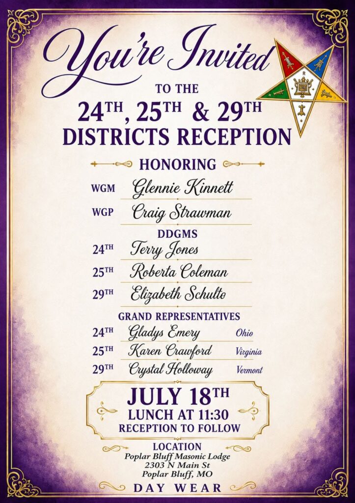24th-25th & 29th District Reception